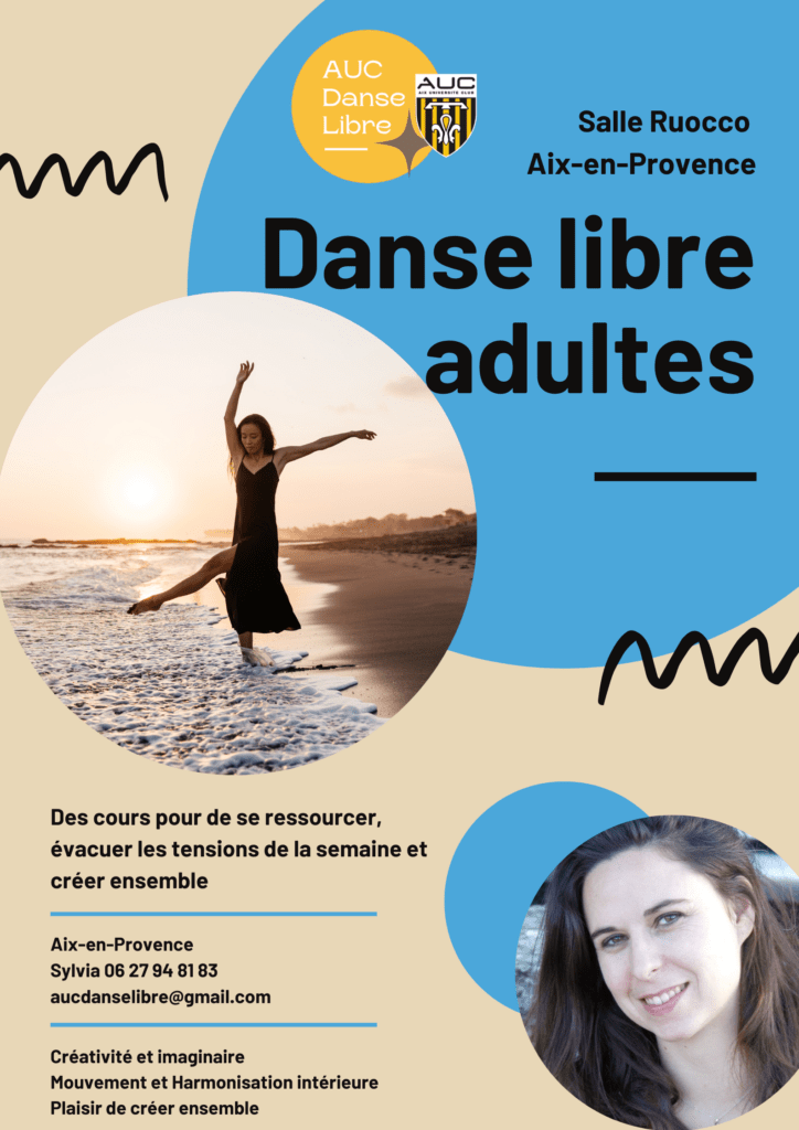 Cours de danse libre adultes Sylvia Boulnois